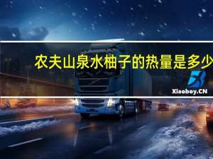 农夫山泉 水柚子的热量是多少