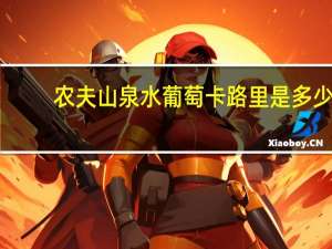 农夫山泉 水葡萄卡路里是多少