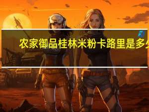 农家御品桂林米粉卡路里是多少