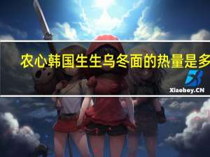 农心 韩国生生乌冬面的热量是多少