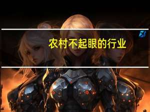农村不起眼的行业，未来大有可为
