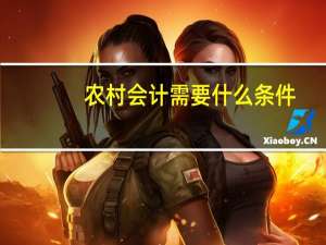 农村会计需要什么条件