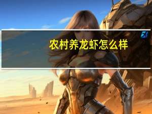 农村养龙虾怎么样