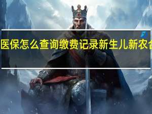 农村医保怎么查询缴费记录　新生儿新农合如何办理
