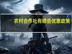 农村合作社有哪些优惠政策