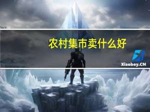 农村集市卖什么好