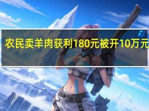 农民卖羊肉获利180元被开10万元罚单。你怎么看？ 过罚是否相当引争议