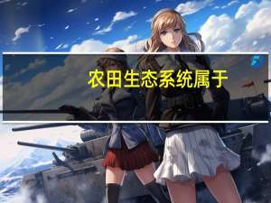 农田生态系统属于