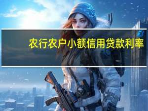 农行农户小额信用贷款利率（农行小额贷款利率是多少）