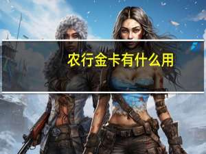 農行金卡有什么用