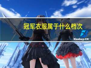 冠军衣服属于什么档次