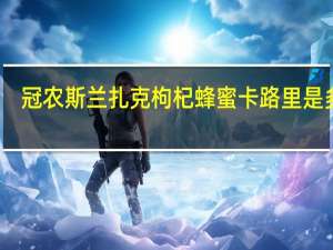 冠农 斯兰扎克枸杞蜂蜜卡路里是多少