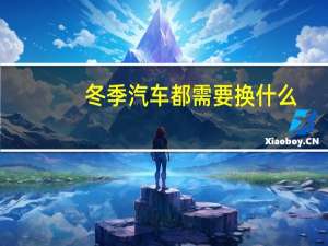 冬季汽车都需要换什么