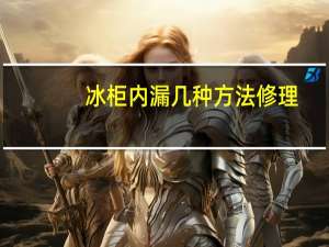 冰柜内漏几种方法修理