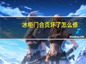 冰柜门合页坏了怎么修