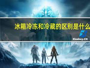 冰箱冷冻和冷藏的区别是什么