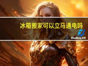 冰箱搬家可以立马通电吗