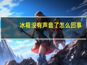 冰箱没有声音了怎么回事