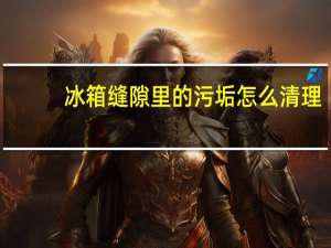 冰箱缝隙里的污垢怎么清理