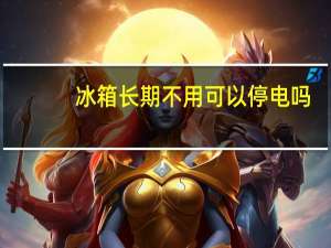 冰箱长期不用可以停电吗