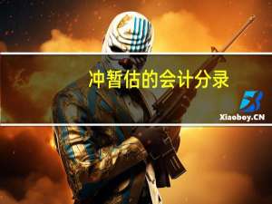 冲暂估的会计分录