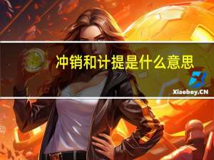 冲销和计提是什么意思