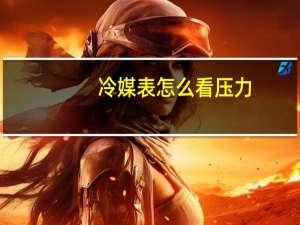 冷媒表怎么看压力