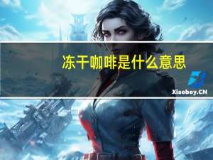 冻干咖啡是什么意思