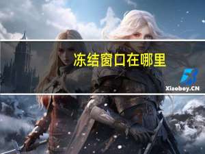 冻结窗口在哪里