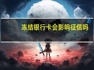 冻结银行卡会影响征信吗