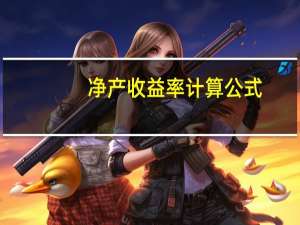 净产收益率计算公式