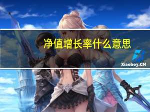 净值增长率什么意思