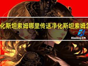 净化斯坦索姆哪里传送 净化斯坦索姆怎么开始