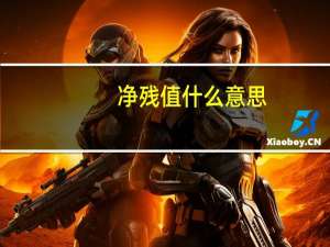 净残值什么意思