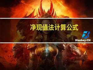 净现值法计算公式