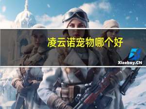 凌云诺宠物哪个好