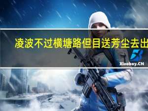 凌波不过横塘路但目送芳尘去出自（凌波不过横塘路但目送芳尘去）