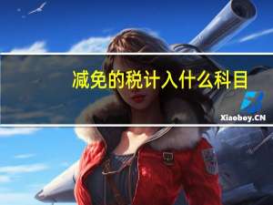 减免的税计入什么科目
