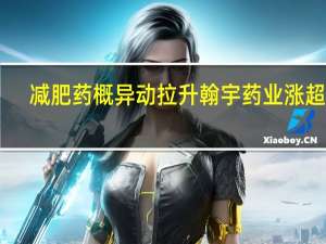 减肥药概异动拉升 翰宇药业涨超16%