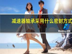 减速器轴承采用什么密封方式