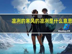 凛冽的寒风的凛冽是什么意思（寒风凛冽的冽是什么意思）