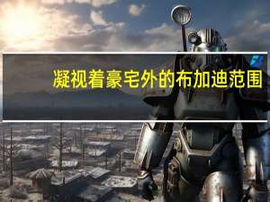 凝视着豪宅外的布加迪范围