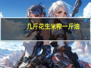 几斤花生米榨一斤油