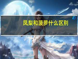 凤梨和菠萝什么区别