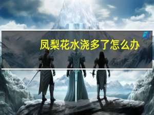 凤梨花水浇多了怎么办