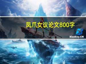 凤爪女议论文800字