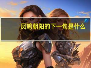 凤鸣朝阳的下一句是什么