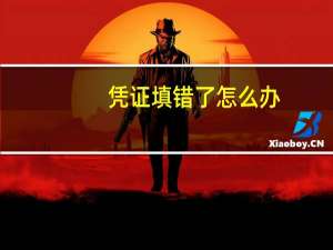 凭证填错了怎么办