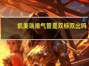 凯美瑞排气管是双标双出吗