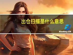 出仓扫描是什么意思